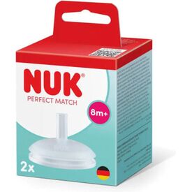 Nuk Perfect Match Ανταλλακτικό Καλαμάκι Σιλικόνης 8m+ 2τμχ 10256515 - Θηλές στο Oneirokosmos