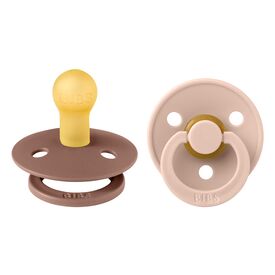 Bibs Πιπίλα Latex Colour Woodchuck/Blush 2τμχ. Νο1 110215 - Πιπίλες στο Oneirokosmos