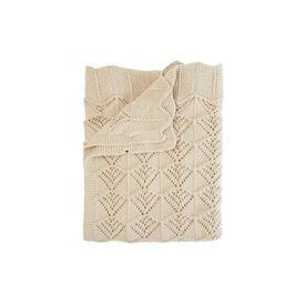 BIBS Πλεκτή Κουβέρτα 70X100 εκ.  Wavy Ivory 9406216 - Κουβέρτες Αγκαλιάς στο Oneirokosmos