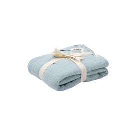 BIBS  Muslin Κουβέρτα 120X120 εκ. Baby Blue 9401231 - Πάνες-Λαβέτες-Σελτέδες στο Oneirokosmos