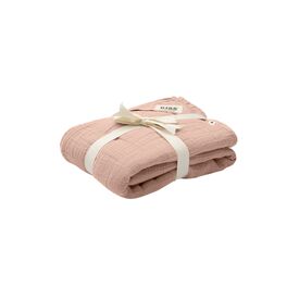BIBS  Muslin Κουβέρτα 120X120 εκ. Blush 9402244 - Πάνες-Λαβέτες-Σελτέδες στο Oneirokosmos