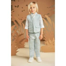 Baby Bloom Βαπτιστικό Σέτ Αγορίστικο 126.47.8970 - Ρούχα Βάπτισης για Αγόρι στο Oneirokosmos
