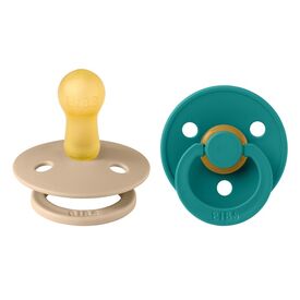 Bibs Σετ Πιπίλες Colour Latex No2 Taupe / Scuba  2τμχ. 120453 - Πιπίλες στο Oneirokosmos