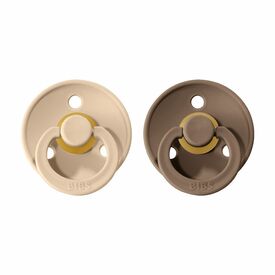 Bibs Σετ Πιπίλες Colour Latex No3 Vanilla/Dark Oak 2τμχ. 130240 - Πιπίλες στο Oneirokosmos