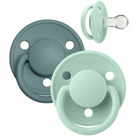 Bibs Σετ Πιπίλες De Lux Σιλικόνης Onesize Nordic Mint / Island Sea 2 τμχ 150232 - Πιπίλες στο Oneirokosmos
