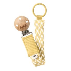 BIBS Braid Κλιπ Πιπίλας Pale Butter / Ivory 9401113 - Πιπίλες στο Oneirokosmos