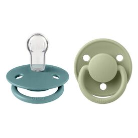 Bibs Σετ Πιπίλες De Lux Σιλικόνης Onesize Island Sea / Sage 2 τμχ 150226 - Πιπίλες στο Oneirokosmos