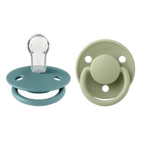 Bibs Σετ Πιπίλες De Lux Σιλικόνης Onesize Island Sea / Sage 2 τμχ 150226 - Πιπίλες στο Oneirokosmos