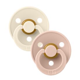Bibs Πιπίλα Latex Colour Ivory/Blush 2τμχ. Νο1 110256 - Πιπίλες στο Oneirokosmos
