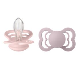 Bibs Σετ Πιπίλες Supreme Σιλικόνης No 2 Blossom / Dusky Lilac 2 τμχ 260422 - Πιπίλες στο Oneirokosmos