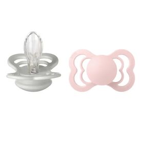 Bibs Σετ Πιπίλες Supreme Σιλικόνης No 2  Haze/Blossom 2 τμχ 260352 - Πιπίλες στο Oneirokosmos
