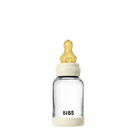 BIBS Μπιμπερό Γυάλινο με Latex Θηλή Ivory 120ml 5019216 - Μπιμπερό στο Oneirokosmos
