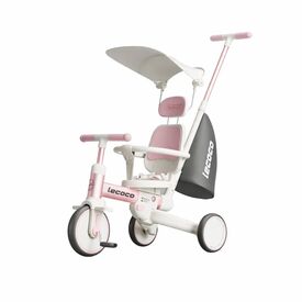 Lecoco Τρίκυκλο Πολυλειτουργικό Ποδήλατο  C-walker S3 max Ρόζ L-693019 - Ποδήλατα από 6 μηνών στο Oneirokosmos