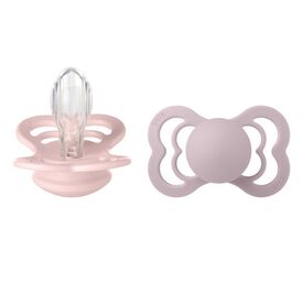 Bibs Σετ Πιπίλες Supreme Σιλικόνης No 1  Blossom / Dusky Lilac 2 τμχ 160422 - Πιπίλες στο Oneirokosmos