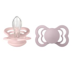 Bibs Σετ Πιπίλες Supreme Σιλικόνης No 1  Blossom / Dusky Lilac 2 τμχ 160422 - Πιπίλες στο Oneirokosmos