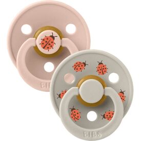 Bibs Πιπίλα Latex Studio Colour Ladybug Blush Mix 2τμχ. Νο1 11025101 - Πιπίλες στο Oneirokosmos