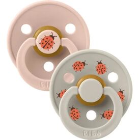 Bibs Πιπίλα Latex Studio Colour Ladybug Blush Mix 2τμχ. Νο1 11025101 - Πιπίλες στο Oneirokosmos