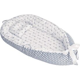 Greco Strom Μειωτήρας Baby nest lounger Triangle Blue VRE.NES.LOU.TBL - Βρεφικές Φωλίτσες στο Oneirokosmos