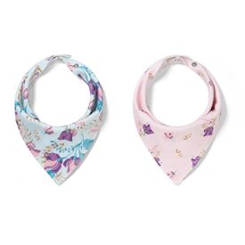 BabyOno Σαλιάρες - μπαντάνες διπλής όψεως 2τμχ Floral BN879/16 - Σαλιάρες Υφασμάτινες  στο Oneirokosmos