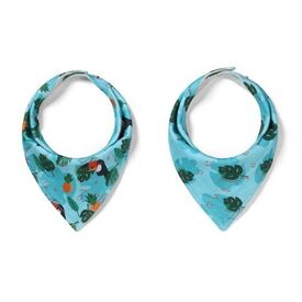 BabyOno Σαλιάρες - μπαντάνες διπλής όψεως 2τμχ Toucans BN879/12 - Σαλιάρες Υφασμάτινες  στο Oneirokosmos