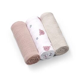BabyOno Σετ Βαμβακερές μουσελίνες 70x70 cm  3 τμχ BN828/03 - Πάνες-Λαβέτες-Σελτέδες στο Oneirokosmos