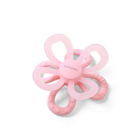 BabyOno Μασητικό από μαλακή σιλικόνη Flower Pink BN1596/01 - Μασητικά - Κρίκοι Οδοντοφυΐας στο Oneirokosmos