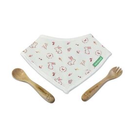 MINILAND ΣΕΤ ΚΟΥΤAΛΟΠΙΡΟΥΝΑ ΚΑΙ ΦΟΥΛΑΡΙ NATUR PICNEAT BUNNY - Κουταλάκια, Πηρουνάκια στο Oneirokosmos