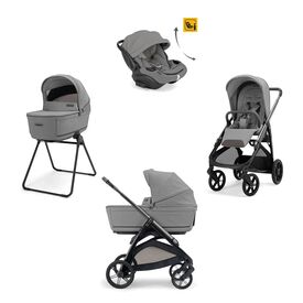 Inglesina Aptica Σύστημα Μεταφοράς Quattro Με Κάθισμα Αυτοκινήτου Darwin Recline Evo Crystal Grey / Litio Black KA62T0CLG - Πολυκαρότσια, Συστήματα Μεταφοράς στο Oneirokosmos