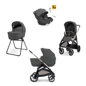 Inglesina Aptica Σύστημα Μεταφοράς Quattro Με Κάθισμα Αυτοκινήτου Darwin Recline Evo Marble Grey / Palladio Black KA62T0MBG - Πολυκαρότσια, Συστήματα Μεταφοράς στο Oneirokosmos