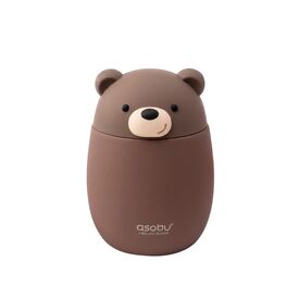Asobu Θερμός Φαγητού Bestie Brown Bear 600ml FC43 - Θερμός & Ισοθερμικά Προϊόντα στο Oneirokosmos