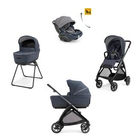 Inglesina Electa Σύστημα Μεταφοράς Quattro Με Κάθισμα Αυτοκινήτου Darwin Recline Evo Rooftop Blue /  Iron Black KA52T0RTB - Πολυκαρότσια, Συστήματα Μεταφοράς στο Oneirokosmos