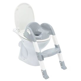 THERMOBABY KIDDYLOO  ΕΚΠΑΙΔΕΥΤΙΚΟ ΚΑΘΙΣΜΑ ΤΟΥΑΛΕΤΑΣ ΜΕ ΣΚΑΛΑΚΙΑ GREY - WC- Γιογιό-Μειωτές Τουαλέτας-Σκαλοπατάκια στο Oneirokosmos