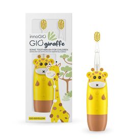 INNOGIO SONIC ΠΑΙΔΙΚΗ ΗΛΕΚΤΡΙΚΗ ΟΔΟΝΤΟΒΟΥΡΤΣΑ GIOGIRAFFE YELLOW - Στοματική Υγιεινή στο Oneirokosmos
