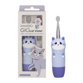 INNOGIO SONIC ΠΑΙΔΙΚΗ ΗΛΕΚΤΡΙΚΗ ΟΔΟΝΤΟΒΟΥΡΤΣΑ GIOCAT VIOLET - Στοματική Υγιεινή στο Oneirokosmos