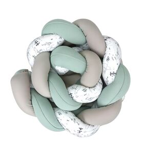 Baby Star  Πάντα Πλεξούδα Vert de Gris- Μόκα Larvik XL 19Χ200cm - Πάντες στο Oneirokosmos