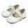Babywalker Γοβάκι  Μονή Μπαρέτα με Λουλούδια BS3523 Λευκό - Βαπτιστικό Παπούτσι για Κορίτσι στο Oneirokosmos