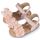 Babywalker Πέδιλο με Chiffon Λουλούδια ΜΙ1633 Ροζ - Βαπτιστικό Παπούτσι για Κορίτσι στο Oneirokosmos