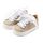 Babywalker Sneaker απο Ύφασμα και Δέσιμο Κορδέλα BW4864 Πλατίνα - Βαπτιστικό Παπούτσι για Κορίτσι στο Oneirokosmos