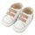 Babywalker Παντοφλέ Σνικερ με Λάστιχάκια MI1137 Λευκό Μπεζ - Βαπτιστικό Παπούτσι για Αγόρι στο Oneirokosmos