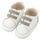 Babywalker Παντοφλέ Σνικερ με Λάστιχάκια MI1137 Λευκό Γκρι - Βαπτιστικό Παπούτσι για Αγόρι στο Oneirokosmos