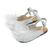 Babywalker Δερμάτινο Σαμπό με Χειροποίητο Λουλούδι EXC5772 Λευκό - Βαπτιστικό Παπούτσι για Κορίτσι στο Oneirokosmos