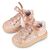 Babywalker Δετό Σνίκερ απο Γκλίτερ Ύφασμα EXC5856 Νουντ - Βαπτιστικό Παπούτσι για Κορίτσι στο Oneirokosmos