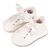 Babywalker Δετό Σνίκερ απο Γκλίτερ Ύφασμα EXC5856 Λευκό - Βαπτιστικό Παπούτσι για Κορίτσι στο Oneirokosmos