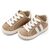 Babywalker Δετά Δίχρωμα Σνίκερς  BS3086 Μπεζ Λευκό - Βαπτιστικό Παπούτσι για Αγόρι στο Oneirokosmos