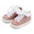Babywalker Sneaker απο Ύφασμα και Δέσιμο Κορδέλα BW4864 Ροζ - Βαπτιστικό Παπούτσι για Κορίτσι στο Oneirokosmos