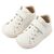 Babywalker Mονόχρωμο Σνίκερ με Μπαρέτα Χρατς BS3062 Λευκό - Βαπτιστικό Παπούτσι για Αγόρι στο Oneirokosmos