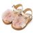 Babywalker Πέδιλο με Διακοσμητικό Πεταλούδας BW4886 Εκρού Ροζ - Βαπτιστικό Παπούτσι για Κορίτσι στο Oneirokosmos