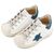 Babywalker Τρίχρωμο Sneaker Δετό EXC5315  Λευκό Μπλε Ρουά Γκρι - Βαπτιστικό Παπούτσι για Αγόρι στο Oneirokosmos