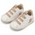 Babywalker Sneaker Παντοφλέ με Λαστιχάκια EXC8005 Λευκό Μπεζ - Βαπτιστικό Παπούτσι για Αγόρι στο Oneirokosmos