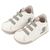 Babywalker Sneaker Παντοφλέ με Λαστιχάκια EXC8005 Λευκό Γκρι - Βαπτιστικό Παπούτσι για Αγόρι στο Oneirokosmos
